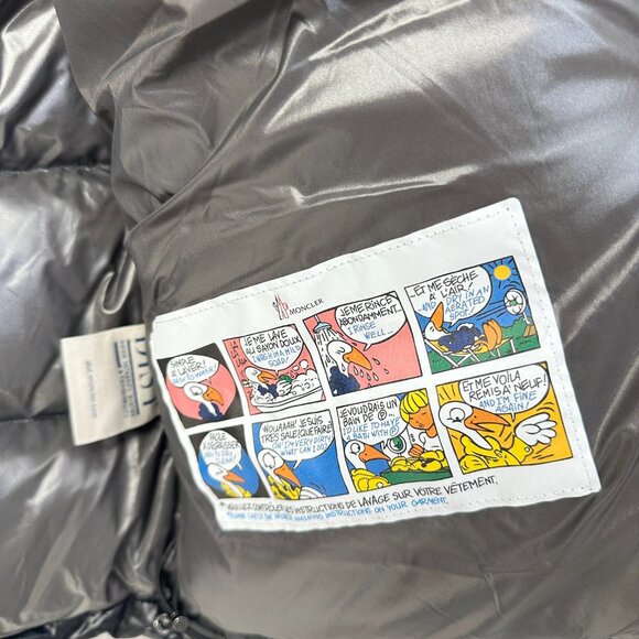 Men‘s Moncler Maya Series White Goose Down Warm Short Down Black Jacket - Picture 5 of 8